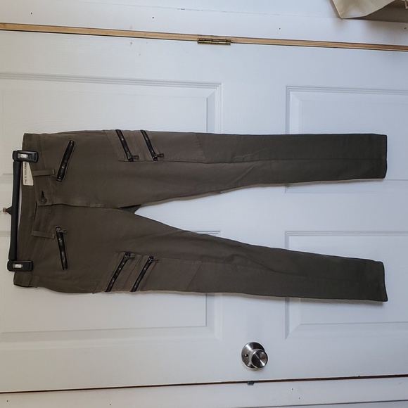 Rag & Bone Zipper Army Green Lariat Jeans Size 28 - Picture 5 of 15